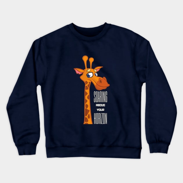 Horizon's Highflier: The Giraffe Adventure Crewneck Sweatshirt by DaShirtXpert
